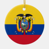 Flagge Ecuadors Keramikornament (Vorne)