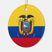 Flagge Ecuadors Keramikornament (Links)