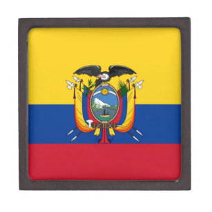 Flagge Ecuadors Kiste