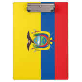 Flagge Ecuadors Klemmbrett (Vorderseite)