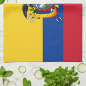 Flagge Ecuadors Küchentuch (Gefaltet)