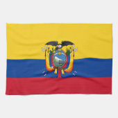 Flagge Ecuadors Küchentuch (Horizontal)