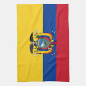 Flagge Ecuadors Küchentuch (Vertikal)