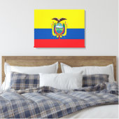 Flagge Ecuadors Leinwanddruck (Insitu (Schlafzimmer))