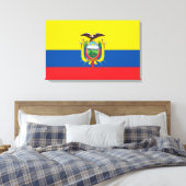 Flagge Ecuadors Leinwanddruck (Insitu (Schlafzimmer))