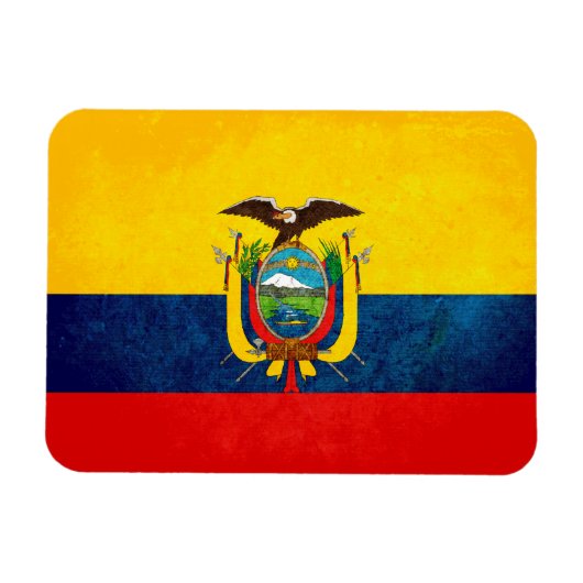 Flagge Ecuadors Magnet (Horizontal)