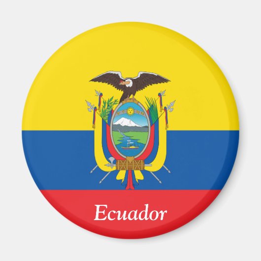 Flagge Ecuadors Magnet (Vorne)