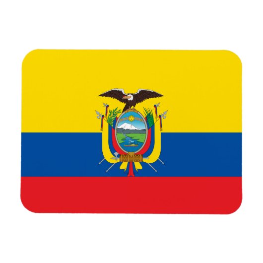 Flagge Ecuadors Magnet (Horizontal)