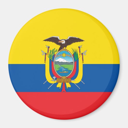 Flagge Ecuadors Magnet (Vorne)