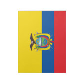 Flagge Ecuadors Notizblock (Rotiert)