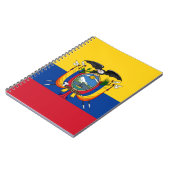 Flagge Ecuadors Notizblock (Linke Seite)