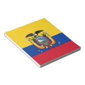 Flagge Ecuadors Notizblock (angewinkelt)
