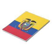 Flagge Ecuadors Notizblock (Rotiert)