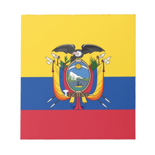 Flagge Ecuadors Notizblock (Vorderseite)