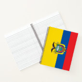 Flagge Ecuadors Notizblock (Innenseite)