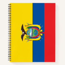 Flagge Ecuadors Notizblock