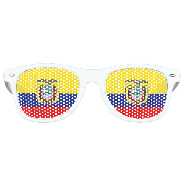 Flagge Ecuadors Partybrille (Vorderseite)