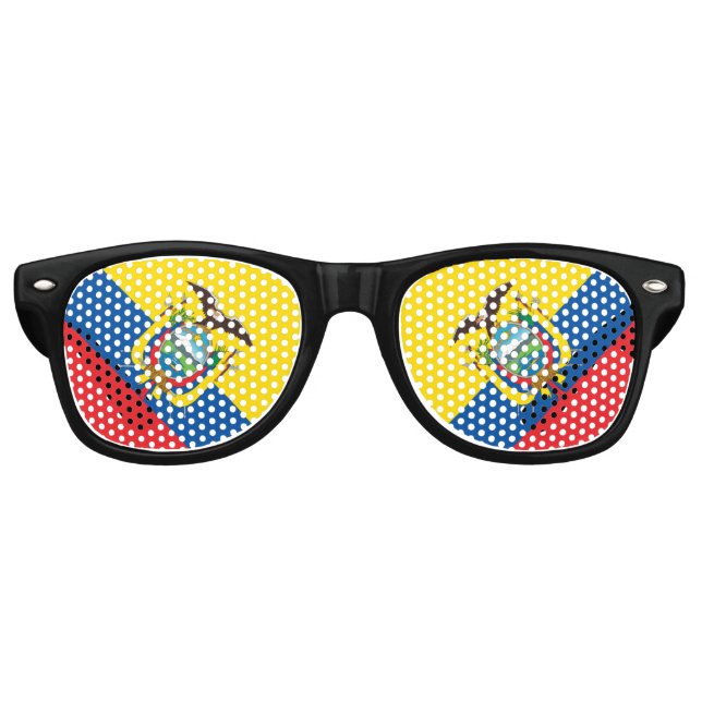 Flagge Ecuadors Partybrille (Vorderseite)