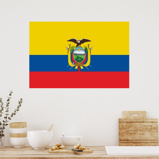 Flagge Ecuadors Poster (Küche)