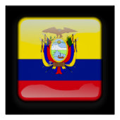 Flagge Ecuadors Poster (Vorderseite)