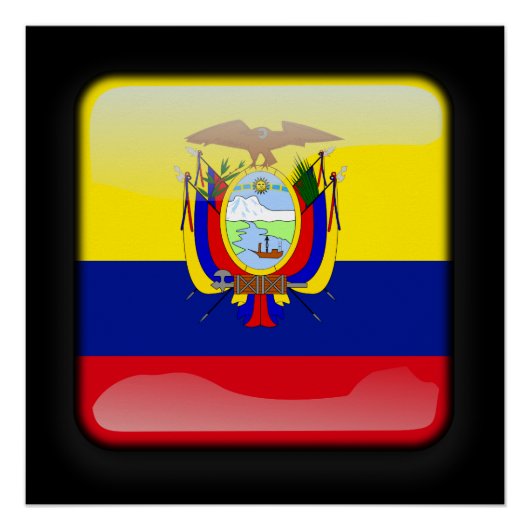 Flagge Ecuadors Poster (Vorderseite)