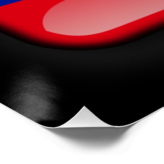 Flagge Ecuadors Poster (Ecke)