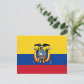Flagge Ecuadors Postkarte (Stehend Vorderseite)