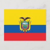 Flagge Ecuadors Postkarte (Vorderseite)