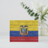 Flagge Ecuadors Postkarte (Stehend Vorderseite)