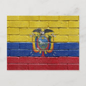 Flagge Ecuadors Postkarte (Vorderseite)