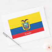 Flagge Ecuadors Rechteckiger Aufkleber (Umschlag)