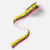 Flagge Ecuadors Satinband (Rückseite)