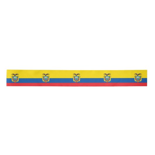 Flagge Ecuadors Satinband (Vorderseite)