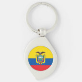 Flagge Ecuadors Schlüsselanhänger (Vorderseite)