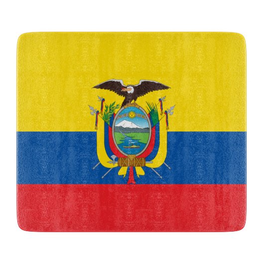 Flagge Ecuadors Schneidebrett (Vorderseite)