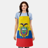 Flagge Ecuadors Schürze (Getragen)