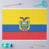 Flagge Ecuadors Seidenpapier (Basteln)