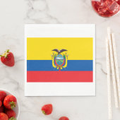 Flagge Ecuadors Serviette (Beispiel)