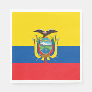 Flagge Ecuadors Serviette