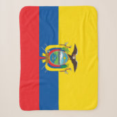 Flagge Ecuadors Sherpadecke (Vorderseite)