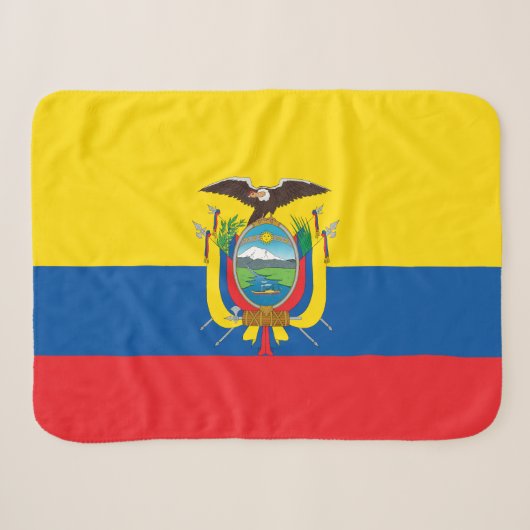 Flagge Ecuadors Sherpadecke (Vorderseite (Horizontal))