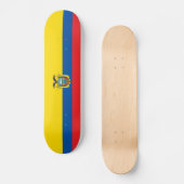 Flagge Ecuadors Skateboard (Vorderseite)
