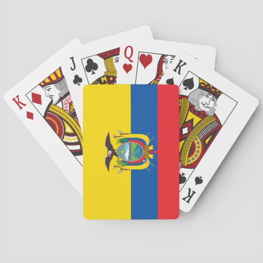 Flagge Ecuadors Spielkarten (Rückseite)