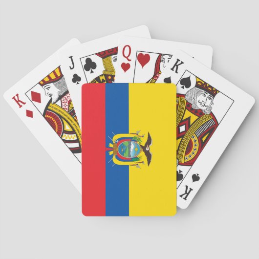 Flagge Ecuadors Spielkarten (Rückseite)