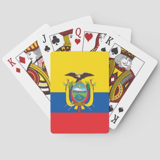 Flagge Ecuadors Spielkarten (Rückseite)