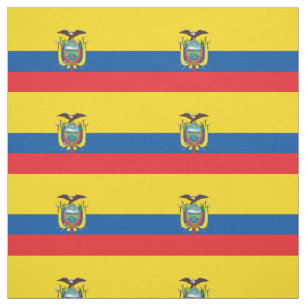 Flagge Ecuadors Stoff