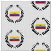 Flagge Ecuadors Stoff (Nahaufnahme)