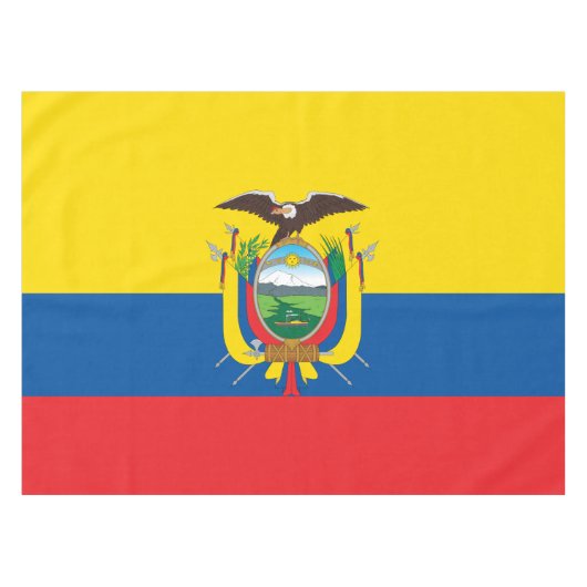 Flagge Ecuadors Tischdecke (Vorderseite (Horizontal))