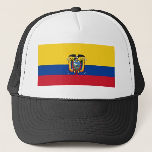 Flagge Ecuadors Truckerkappe (Vorderseite)