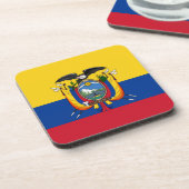 Flagge Ecuadors Untersetzer (Linke Seite)